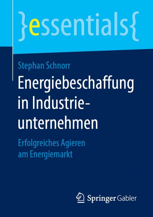 Cover of the book Energiebeschaffung in Industrieunternehmen by Stephan Schnorr, Springer Fachmedien Wiesbaden