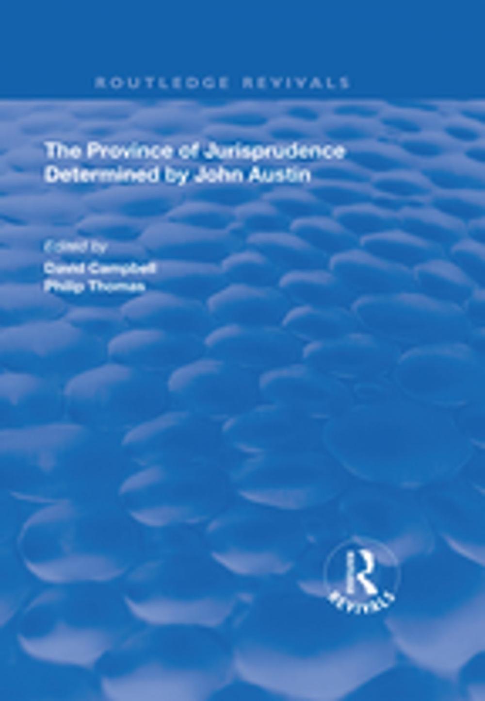 Big bigCover of The Province of Jurisprudence Determined by John Austin