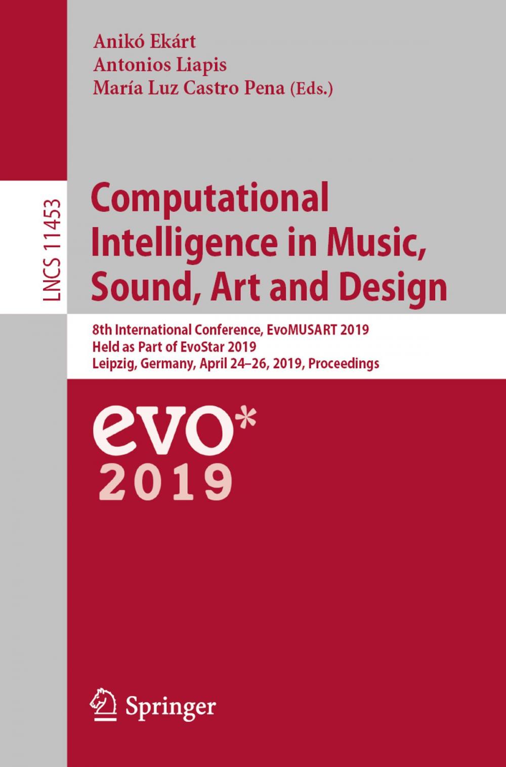 Big bigCover of Computational Intelligence in Music, Sound, Art and Design