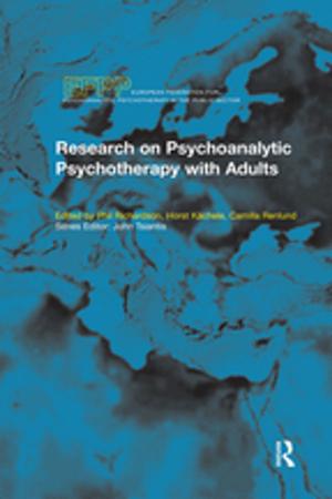 Cover of the book Research on Psychoanalytic Psychotherapy with Adults by Thomas E. Wartenberg