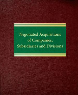 Cover of Negotiated Acquisitions of Companies, Subsidiaries and Divisions