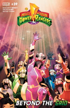 Cover of the book Mighty Morphin Power Rangers #39 by John Allison, Maddie Flores, Paul Mayberry, Noelle Stevenson, Eryk Donovan, Becca Tobin, Jake Lawrence, Rosemary Valero-O'Connell, John Kovalic, Jon Chad, Shannon Watters, Ngozi Ukazu, Sina Grace, James Tynion IV, Rian Sygh, Carey Pietsch