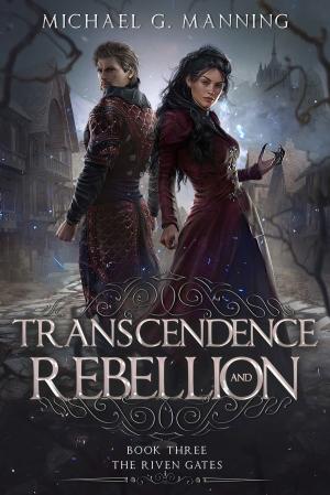 Cover of the book Transcendence and Rebellion by Kelly Link, Cat Rambo, Carrie Vaughn, Seanan McGuire, Lavie Tidhar, Sarah Pinsker