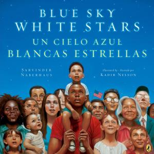 Cover of the book Blue Sky White Stars Bilingual Edition by Pete Hautman, Mary Logue
