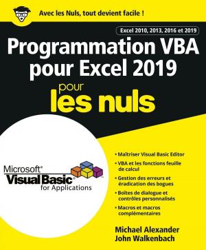 Cover of the book Programmation VBA pour Excel 2019 Pour les Nuls by Cindy CHAPELLE