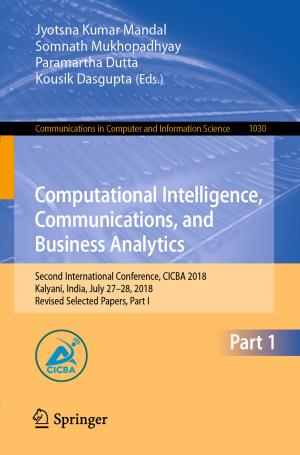 Cover of the book Computational Intelligence, Communications, and Business Analytics by Tetsuya Sakai