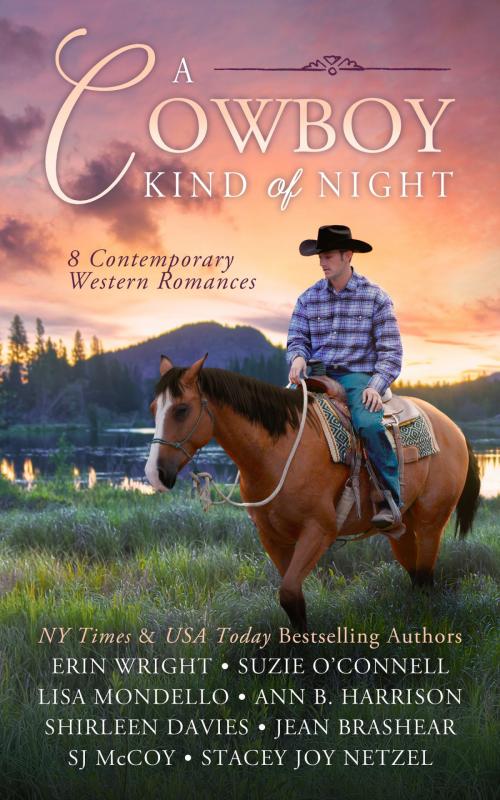 Cover of the book A Cowboy Kind of Night by Erin Wright, Suzie O'Connell, Lisa Mondello, Ann B. Harrison, Shirleen Davies, Jean Brashear, SJ McCoy, Stacey Joy Netzel, Wright's Reads