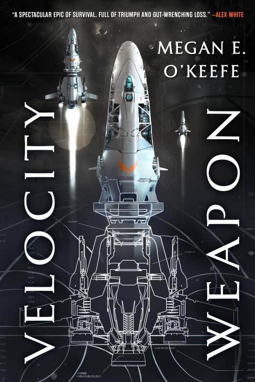 Cover of the book Velocity Weapon by Megan E. O'Keefe, Orbit
