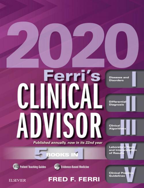Cover of the book Ferri's Clinical Advisor 2020 E-Book by Fred F. Ferri, MD, FACP, Elsevier Health Sciences