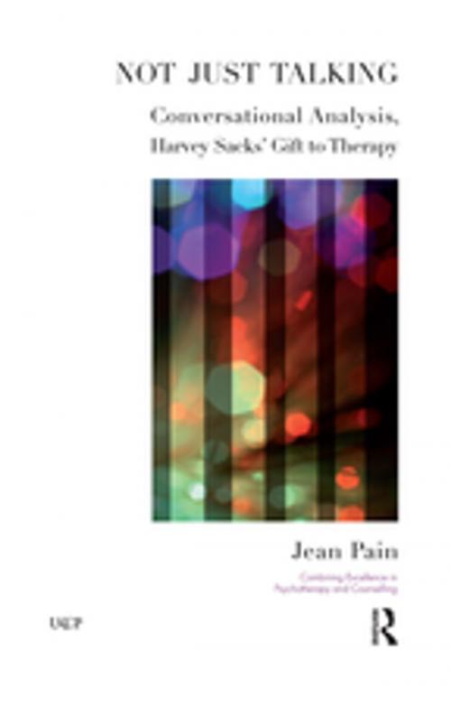 Cover of the book Not Just Talking by Jean Pain, Taylor and Francis