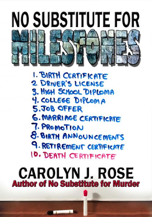 Cover of the book No Substitute for Milestones by Carolyn J. Rose, Carolyn J. Rose