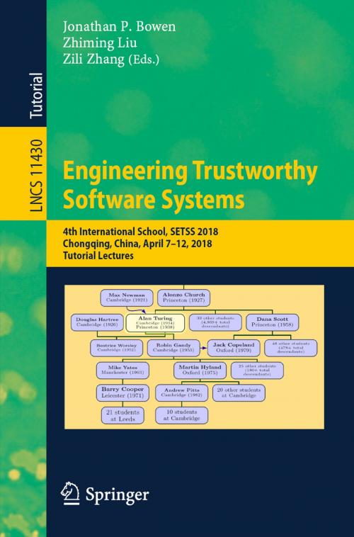Cover of the book Engineering Trustworthy Software Systems by , Springer International Publishing