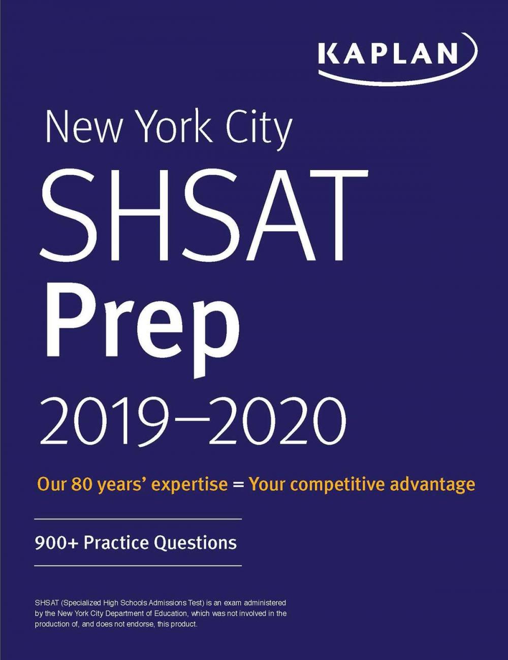 Big bigCover of New York City SHSAT Prep 2019-2020