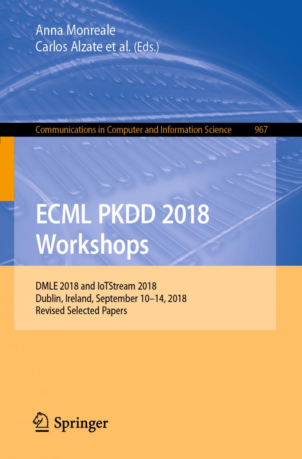Big bigCover of ECML PKDD 2018 Workshops