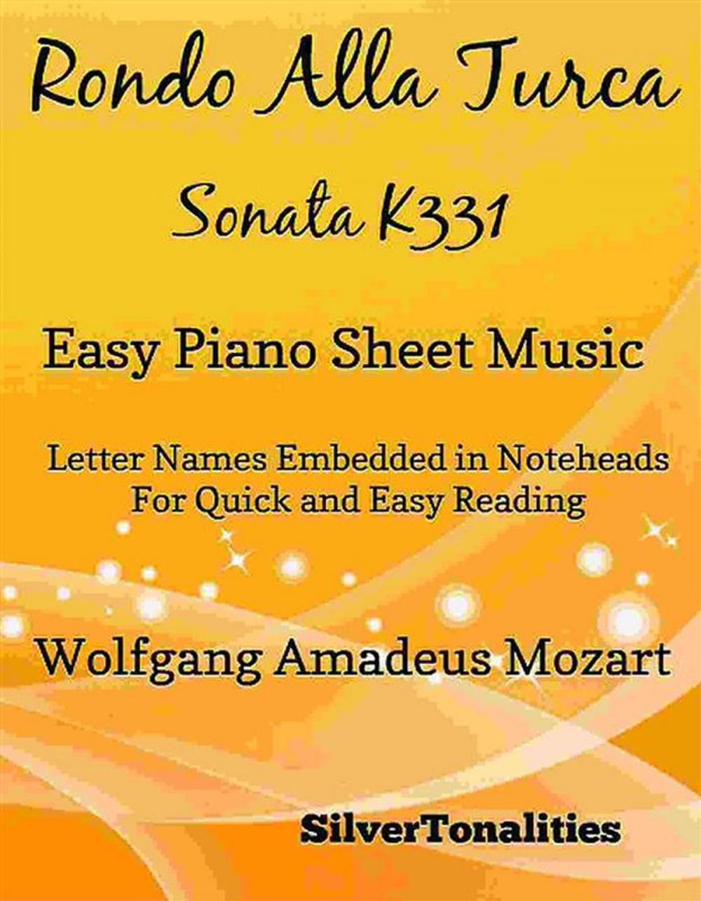 Big bigCover of Rondo Alla Turca Sonata K331 Easy Piano Sheet Music