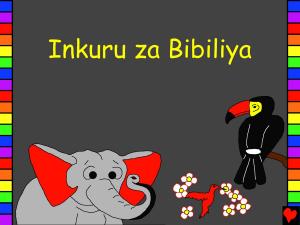 Cover of Inkuru za Bibiliya