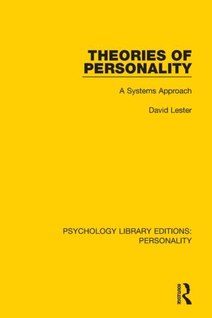 Cover of the book Theories of Personality by George A. Levesque