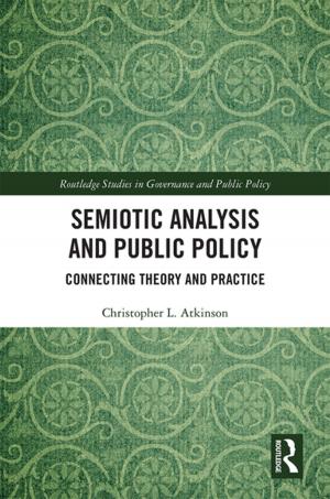 Cover of the book Semiotic Analysis and Public Policy by Andrew Wood, Susan Roberts