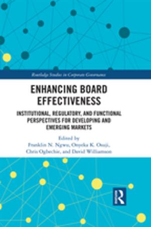 Cover of the book Enhancing Board Effectiveness by Jane Powell, Jennifer Monahan, Chris Foulds