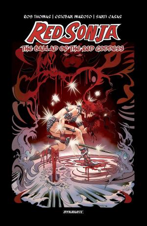 Book cover of Red Sonja: The Ballad of the Red Goddess Original Graphic Novel