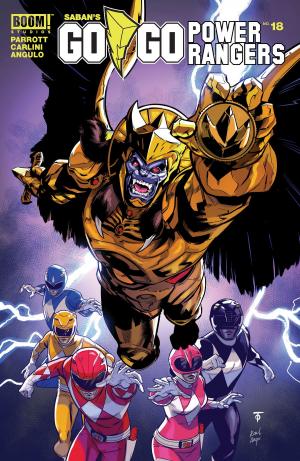 Cover of the book Saban's Go Go Power Rangers #18 by Ryan North, Maddie Flores, Paul Mayberry, Noelle Stevenson, Eryk Donovan, Becca Tobin, Jake Lawrence