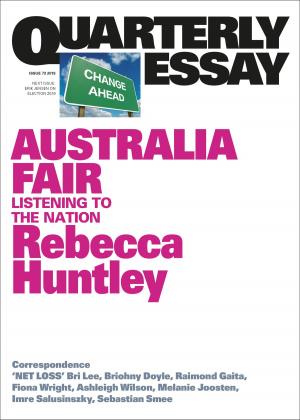 Cover of Quarterly Essay 73 Australia Fair