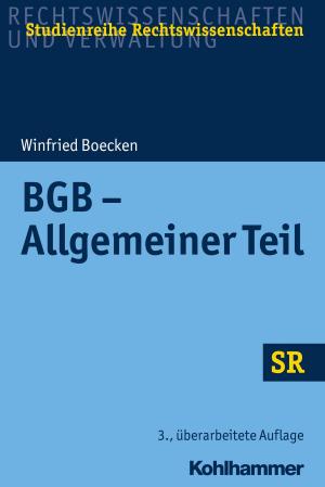 Book cover of BGB - Allgemeiner Teil