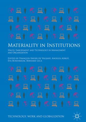 Cover of the book Materiality in Institutions by Karol Zakowski, Beata Bochorodycz, Marcin Socha