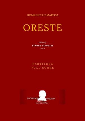Book cover of Cimarosa: Oreste (Partitura - Full Score)