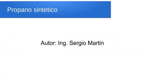 Cover of the book Propano sintético by Sergio Martin, Sergio Adrián Martin