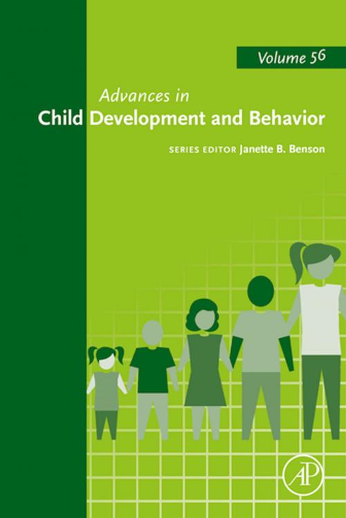 Cover of the book Advances in Child Development and Behavior by Janette B. Benson, Elsevier Science