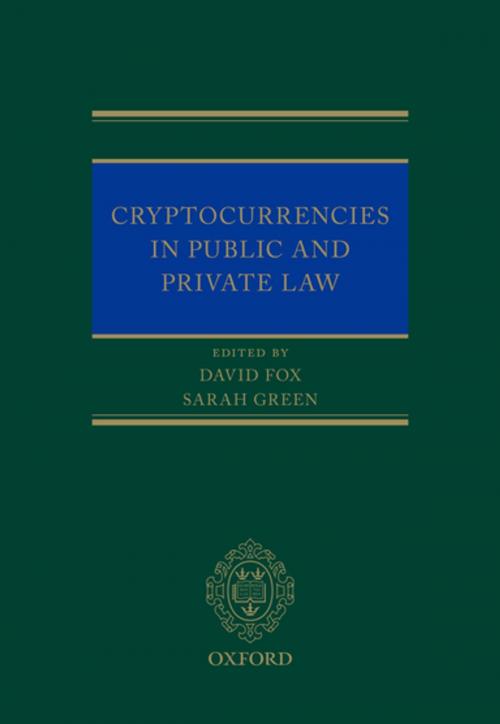 Cover of the book Cryptocurrencies in Public and Private Law by , OUP Oxford