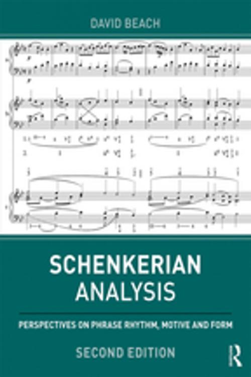 Cover of the book Schenkerian Analysis by David Beach, Taylor and Francis