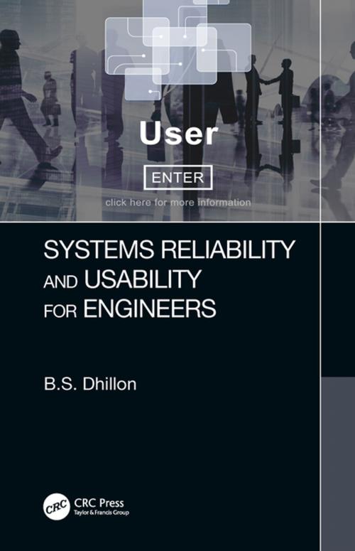 Cover of the book Systems Reliability and Usability for Engineers by B.S. Dhillon, CRC Press