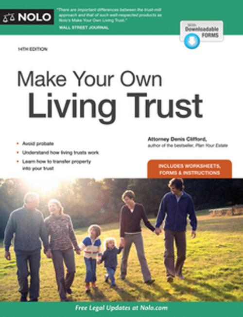 Cover of the book Make Your Own Living Trust by Denis Clifford, Attorney, NOLO