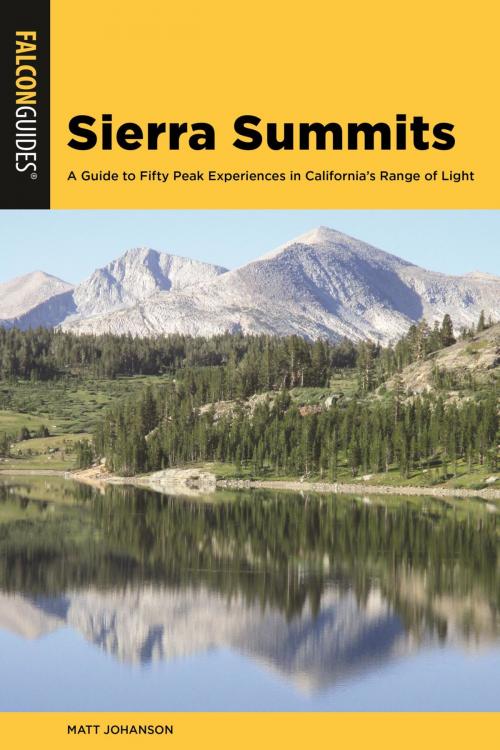 Cover of the book Sierra Summits by Matt Johanson, Falcon Guides