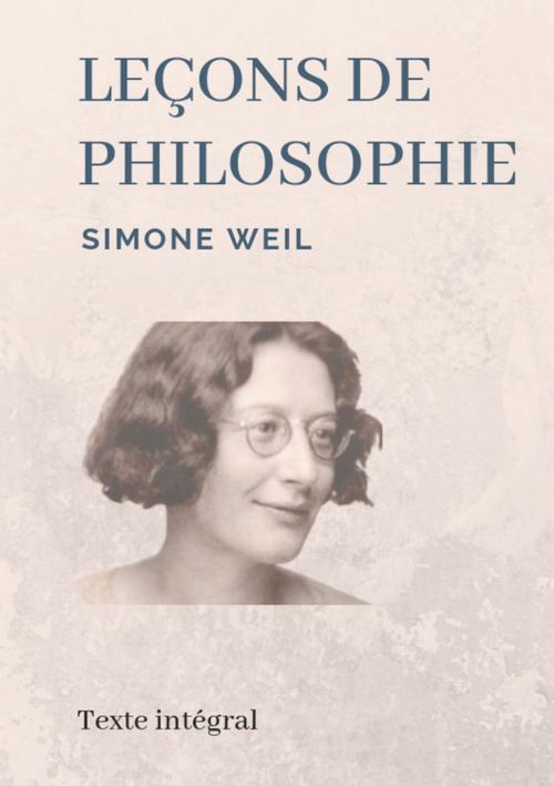 Cover of the book Leçons de philosophie by Simone Weil, Books on Demand