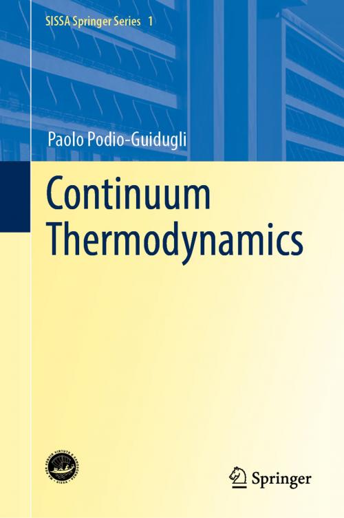 Cover of the book Continuum Thermodynamics by Paolo Podio-Guidugli, Springer International Publishing