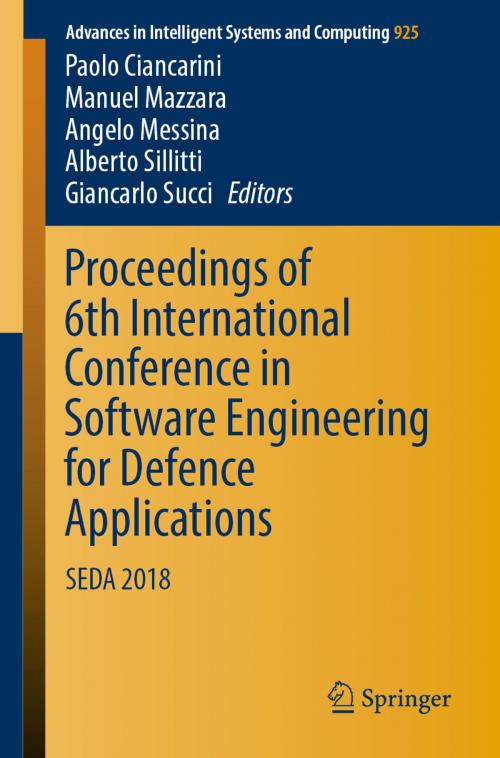Cover of the book Proceedings of 6th International Conference in Software Engineering for Defence Applications by , Springer International Publishing