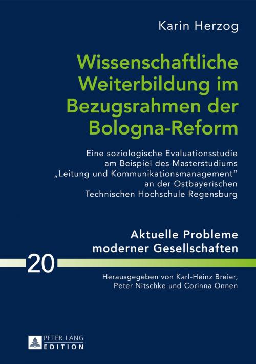Cover of the book Wissenschaftliche Weiterbildung im Bezugsrahmen der Bologna-Reform by Karin Herzog, Peter Lang