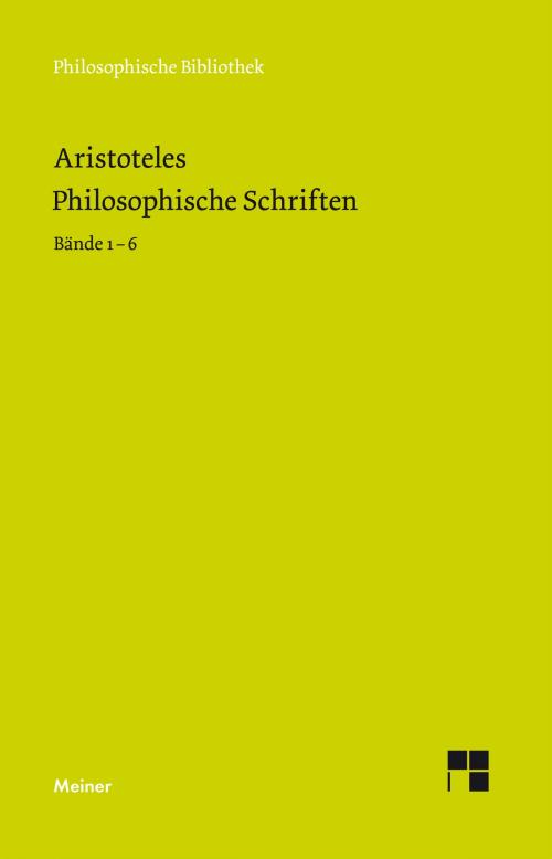 Cover of the book Philosophische Schriften by Aristoteles, Felix Meiner Verlag