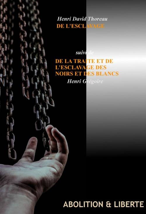 Cover of the book De l'Esclavage par Henri David Thoreau (suivi de la traite et de l'esclavage des Noirs et des Blancs, par Henri Grégoire) by Henri Grégoire, Henri David Thoreau, Ink book