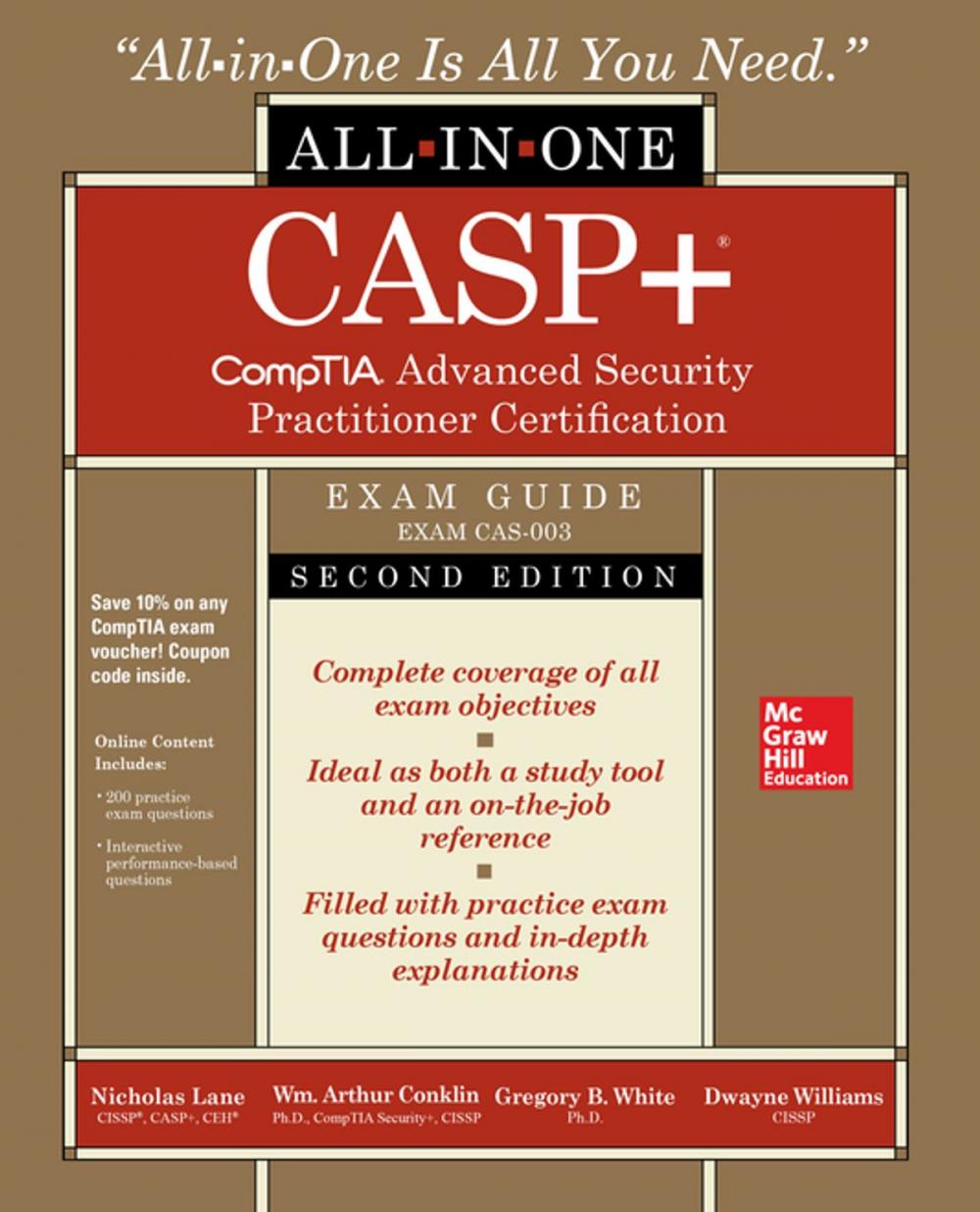 Big bigCover of CASP+ CompTIA Advanced Security Practitioner Certification All-in-One Exam Guide, Second Edition (Exam CAS-003)