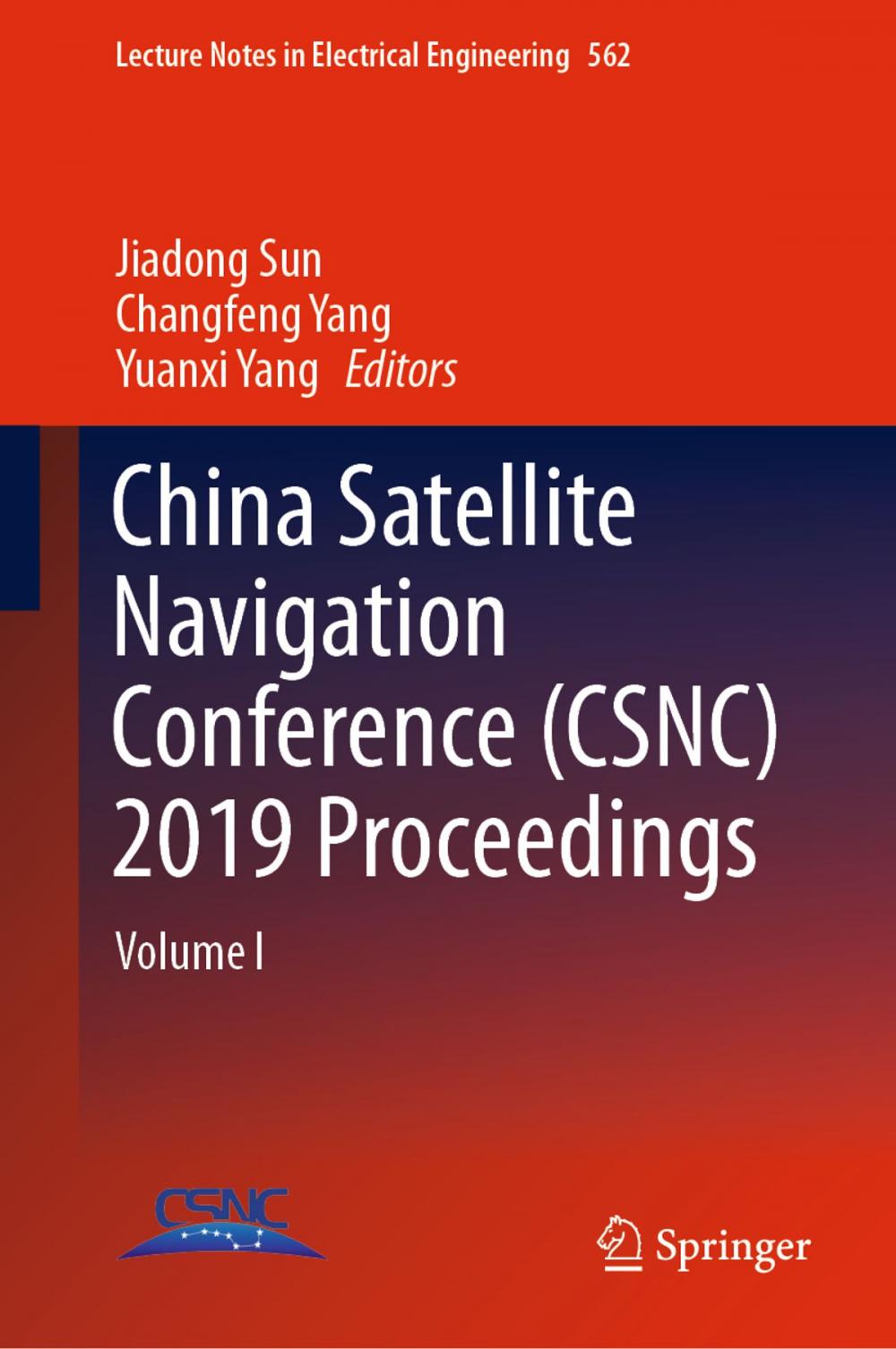 Big bigCover of China Satellite Navigation Conference (CSNC) 2019 Proceedings