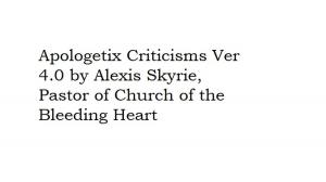 Cover of the book Apologetix Criticisms ver 4 by Joseph Jr. Smith, Brigham Henry Roberts