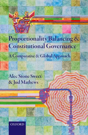 Cover of the book Proportionality Balancing and Constitutional Governance by Barbara Donagan