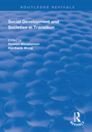 Cover of the book Social Development and Societies in Transition by Steven Hugh Lee