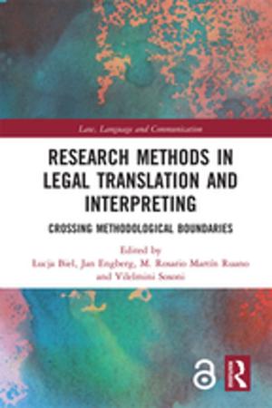 Cover of the book Research Methods in Legal Translation and Interpreting by 