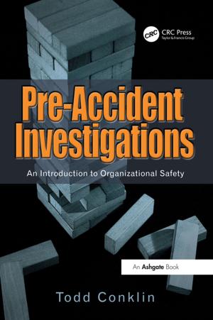 Cover of the book Pre-Accident Investigations by Uttam Shiralkar