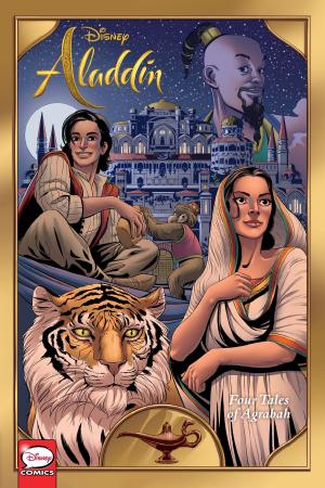 Cover of the book Disney Aladdin: Four Tales of Agrabah (Graphic Novel) by Kosuke Fujishima